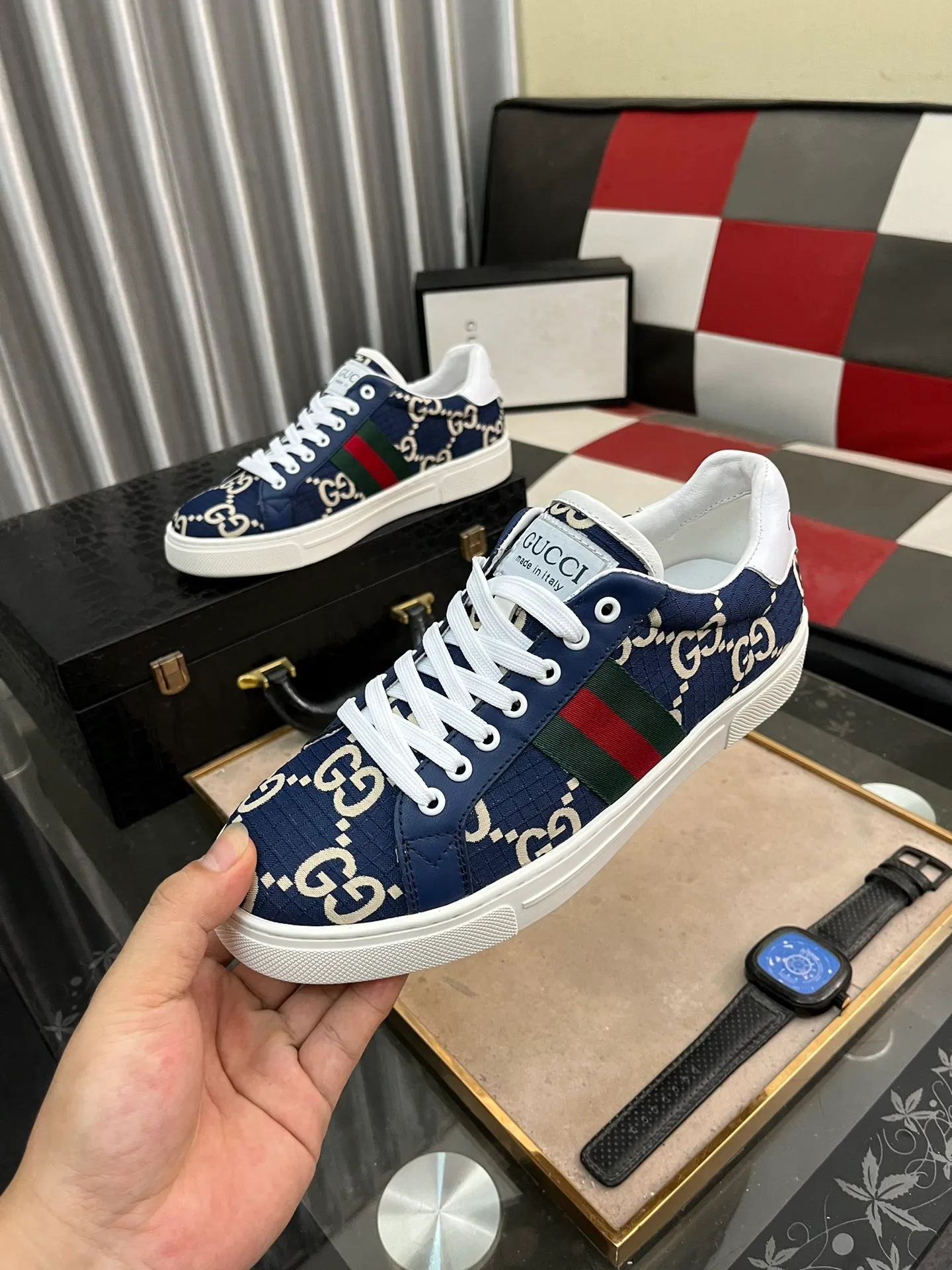 Men's men's shoes💰380⌚️⌚️" GUCCI" New official website • Same style latest • Hot style casual shoes, top brand [seduce] luxury ~ purchasing agency, top ~ quality. Products sold at the counter [Qiang] The original fabric adopts 3D printing technology ➕ Comfortable sheepskin lining, available in 38-443️⃣ colors